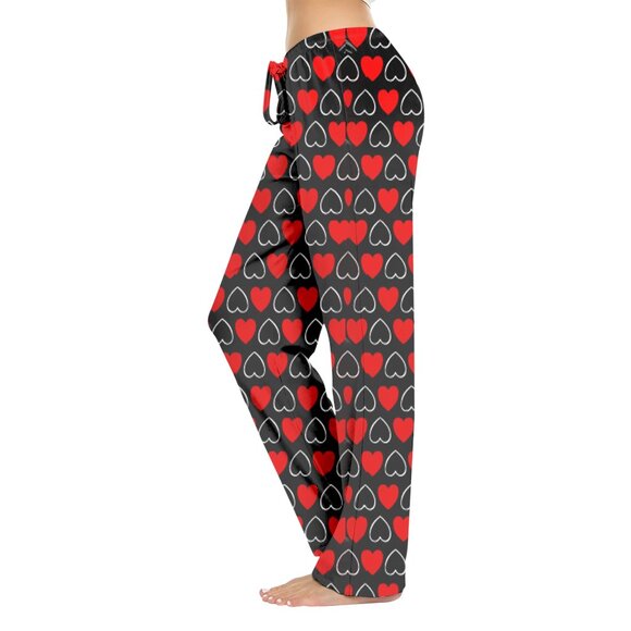 Women's Casual Fun Printed Lightweight Lounge Terry Knit Pajama Bottom Pants - Picture 1 of 16